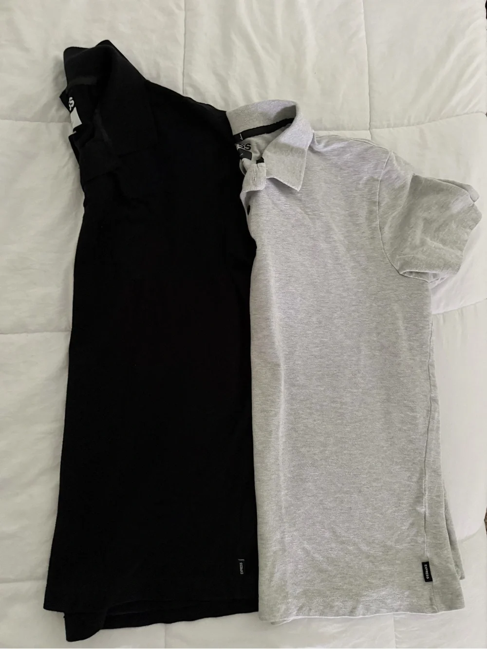 Express Men’s Polo Shirt set of 2 - Light Gray & Black